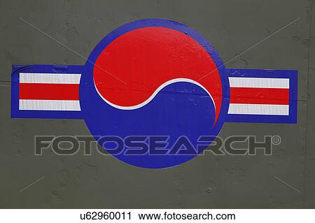 Stock Image - US AIR FORCE Symbol - War Memorial of Korea, Jeonjaeng ginyeomgwan, Yongsan-dong, Seoul, South Korea. Fotosearch