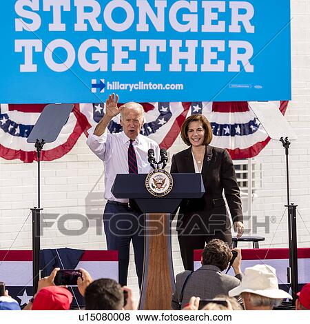 Vice President Joe Biden campaigns for Nevada Democratic U. S. Senate candidate Catherine Cortez Masto and Hillary Clinton View Large Photo Image Stock Photo - Vice President Joe Biden campaigns for Nevada Democratic U. S. Senate candidate Catherine Cortez Masto and Hillary Clinton. Fotosearch