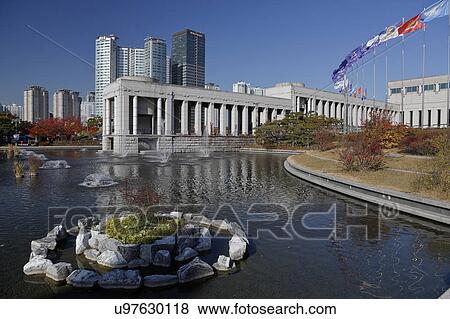 Stock Photo - War Memorial of Korea, Jeonjaeng ginyeomgwan, Yongsan-dong, Seoul, South Korea. Fotosearch
