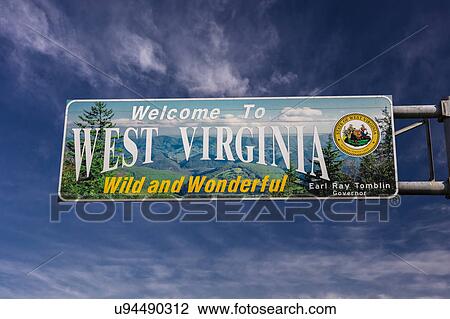 Welcome sign, entrance to the state of West Virgina View Large Photo Image Stock Image - Welcome sign, entrance to the state of West Virgina. Fotosearch