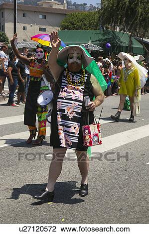 West Hollywood, Los Angeles, California, USA, June 14, 2015, 40th annual Gay Pride Parade for LGBT Community, down Santa Monica Blvd., gay men dressed in skirts View Large Photo Image Stock Image - West Hollywood, Los Angeles, California, USA, June 14, 2015, 40th annual Gay Pride Parade for LGBT Community, down Santa Monica Blvd., gay men dressed in skirts. Fotosearch