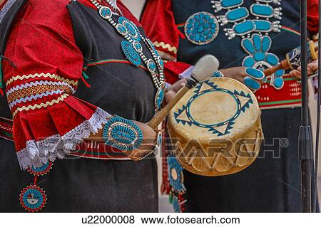 Zuni Indian plays drum in ceremony in Gallup, New Mexico View Large Photo Image Stock Photo - Zuni Indian plays drum in ceremony in Gallup, New Mexico. Fotosearch