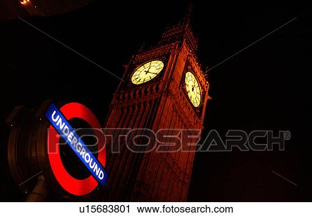Stock Image - Big Ben - Houses of Parliament, London England. Fotosearch