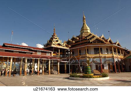 Stock Image - Buddhist Temple. Fotosearch