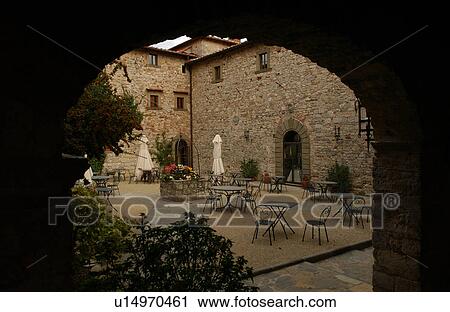 Stock Image - Castello di Spaltenna, Tuscany, Italy. Fotosearch