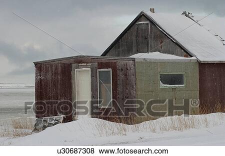 Stock Photo - Churchill Northern Manitoba town and surroundings House. Fotosearch