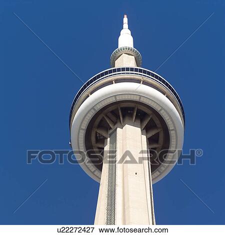 CN Tower Toronto Ontario Canada View Large Photo Image Stock Photo - CN Tower Toronto Ontario Canada. Fotosearch