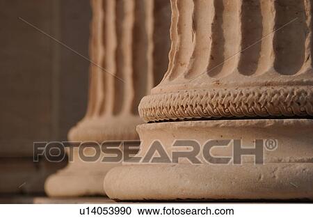 Columns of an ancient historical building in Athens, Greece View Large Photo Image Stock Image - Columns of an ancient historical building in Athens, Greece. Fotosearch
