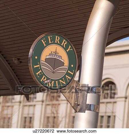 Ferry Terminal Sign View Large Photo Image Stock Image - Ferry Terminal Sign. Fotosearch