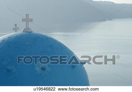 Greek Island of Santorini View Large Photo Image Stock Image - Greek Island of Santorini. Fotosearch