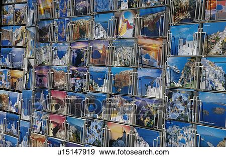 Stock Photo - Greek Island of Santorini. Fotosearch