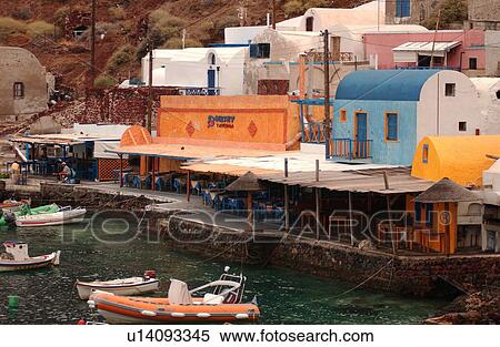Greek Island of Santorini View Large Photo Image Stock Photography - Greek Island of Santorini. Fotosearch