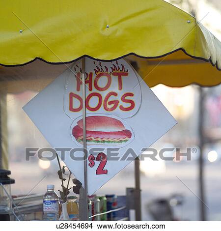 Picture - Hot Dog Stand City Center Toronto Ontario Canada. Fotosearch