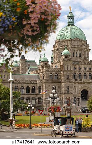 Stock Image - Legislative Government Buildings, Victoria, British Columbia, Canada. Fotosearch