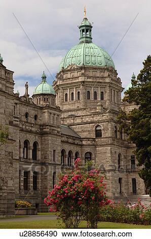 Stock Image - Legislative Government Buildings, Victoria, British Columbia, Canada. Fotosearch