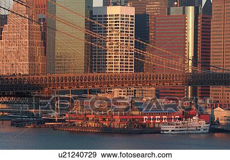 New York City - view from Manhattan Bridge View Large Photo Image Stock Photo - New York City - view from Manhattan Bridge. Fotosearch