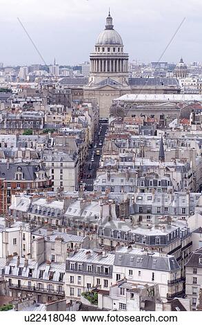 Paris, France, Aerial View View Large Photo Image Stock Photo - Paris, France, Aerial View. Fotosearch