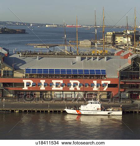 Picture - South Street Sea Port, Pier 17, New York City. Fotosearch