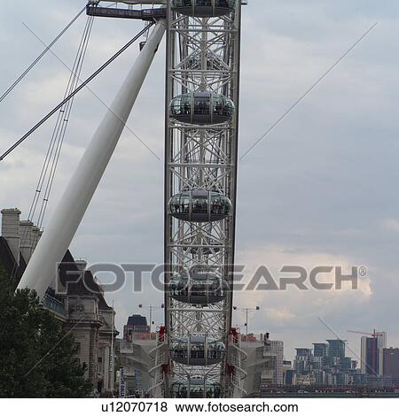 Stock Photo - The Ferris wheel London eye in London, England. Fotosearch