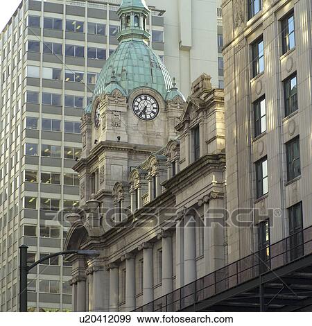 Stock Photo - Vancouver, Canada - buildings in city centre. Fotosearch