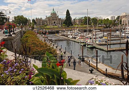 Stock Photo - View of Government Buildings from harbour. Fotosearch