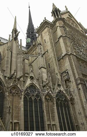 Stock Photo - Exterior of the Notre Dame Cathedral. Fotosearch