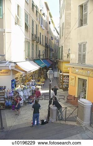 Shopping district, Nice, France View Large Photo Image Stock Photo - Shopping district, Nice, France. Fotosearch