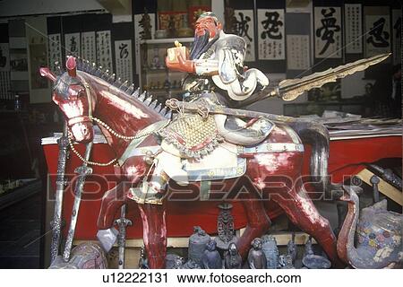Ancient statue of Chinese warrior View Large Photo Image Stock Image - Ancient statue of Chinese warrior. Fotosearch