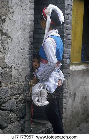 Bei minority group in Bei People's Village View Large Photo Image Stock Photo - Bei minority group in Bei People's Village. Fotosearch