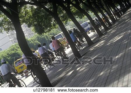 Stock Image - Bicycle traffic. Fotosearch