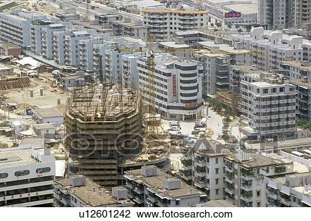 Stock Image - Downtown Central District of Shenzhen. Fotosearch