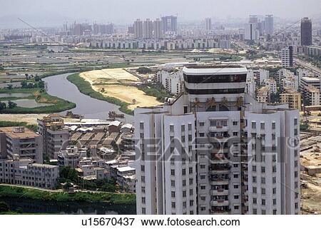 Downtown Central District of Shenzhen View Large Photo Image Stock Photo - Downtown Central District of Shenzhen . Fotosearch