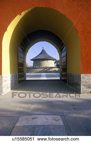 Temple of Heaven (Tiantan) gateway to Imperial Vault View Large Photo Image Stock Image - Temple of Heaven (Tiantan) gateway to Imperial Vault. Fotosearch