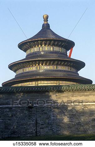 Stock Photo - Temple of Heaven (Tiantan) Hall of Prayer for Good Harvests. Fotosearch