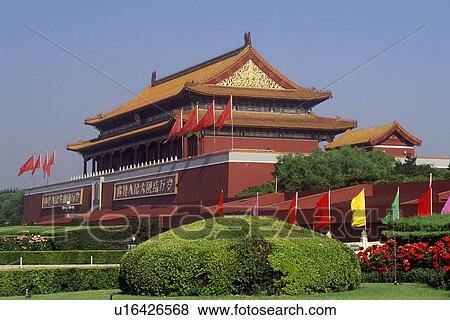 Stock Photo - The Gate of Heavenly Peace (Tiananmen). Fotosearch