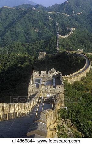 The Great Wall at Mutianyu View Large Photo Image Picture - The Great Wall at Mutianyu . Fotosearch