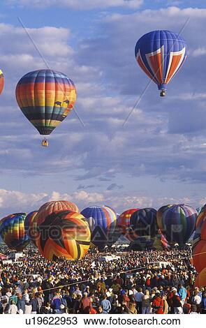 Stock Image - Albuquerque International Balloon Fiesta in New Mexico. Fotosearch