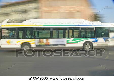 Stock Photography - Blurred bus. Fotosearch