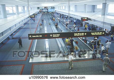 Concourse of a major airport View Large Photo Image Stock Photograph - Concourse of a major airport. Fotosearch