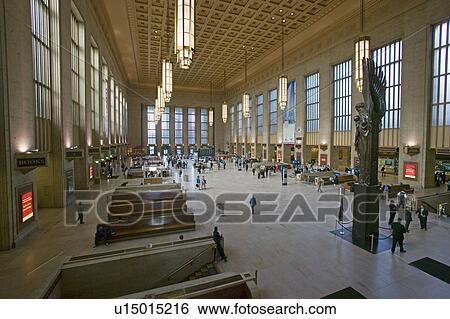 Interior view of 30th Street Station, Philadelphia, PA View Large Photo Image Stock Photograph - Interior view of 30th Street Station, Philadelphia, PA. Fotosearch