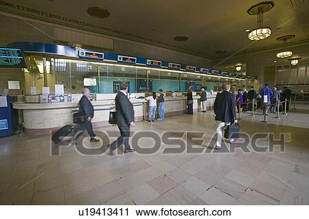 Interior view of Station and ticket booths, PA View Large Photo Image Stock Image - Interior view of Station and ticket booths, PA. Fotosearch