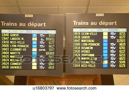 Schedule for Trains arriving at Station View Large Photo Image Stock Photo - Schedule for Trains arriving at Station. Fotosearch