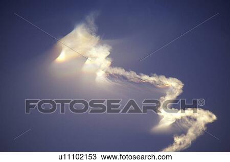 Stock Image - Rocket Vapor In Sky. Fotosearch