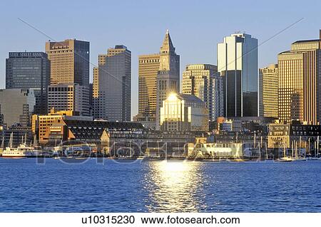 Skyline of Boston, Massachusetts View Large Photo Image Stock Image - Skyline of Boston, Massachusetts. Fotosearch