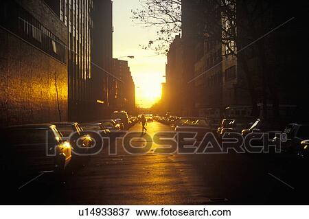 Sunrise on Lower East Side, NY View Large Photo Image Stock Photo - Sunrise on Lower East Side, NY. Fotosearch