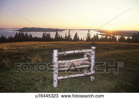 Stock Image - Sunset on Cape Breton Island, Nova Scotia. Fotosearch