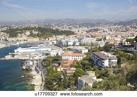Stock Photo - Aerial View of Harbor. Fotosearch