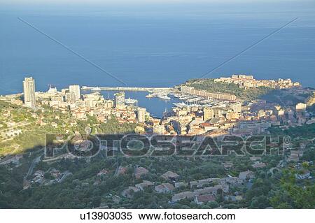 Looking down on Monte Carlo View Large Photo Image Stock Photography - Looking down on Monte Carlo. Fotosearch