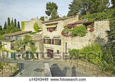 Medieval village of Haut de Cagnes, France View Large Photo Image Stock Photo - Medieval village of Haut de Cagnes, France. Fotosearch