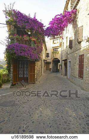 Medieval village View Large Photo Image Stock Photo - Medieval village. Fotosearch